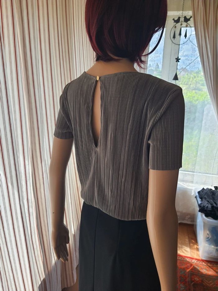 Jolie Robe Batida taille 1 (fr 36) noir/kaki - photo numéro 6