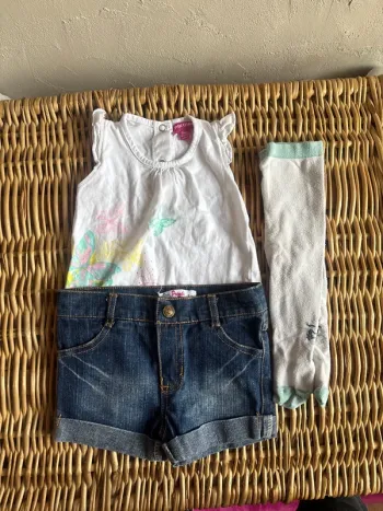 Ensemble fille  9mois en très bon état