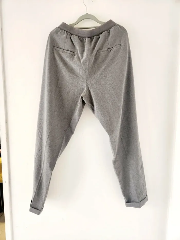 Pantalon gris élégant ms mode – Taille 46 - photo numéro 4