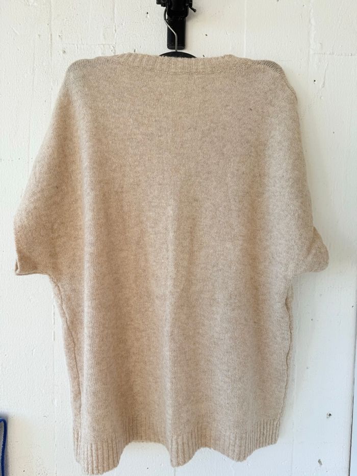 Gilet pull cardigan manches courtes  Matière très douce - photo numéro 2