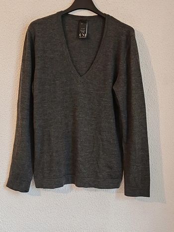 Pull homme gris en laine