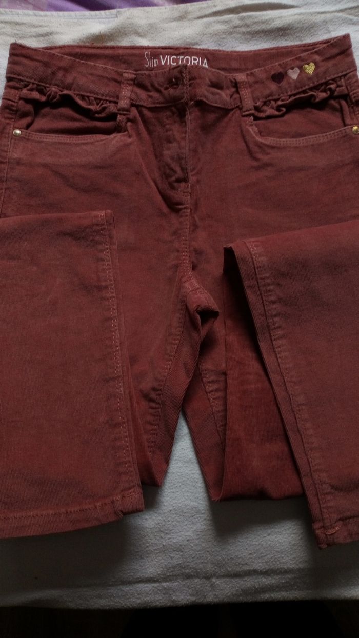 Pantalon en velours fille