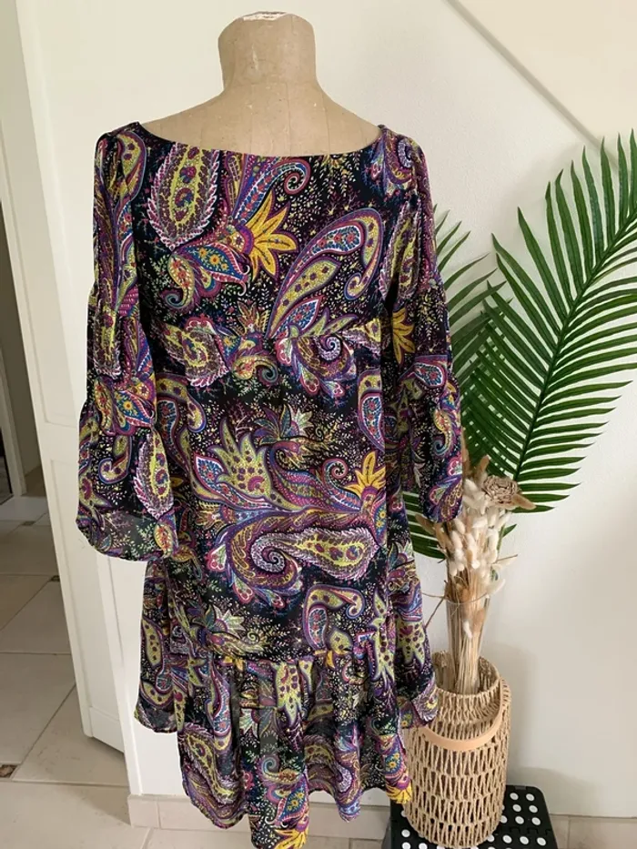 Jolie robe imprimée fluide femme - photo numéro 3