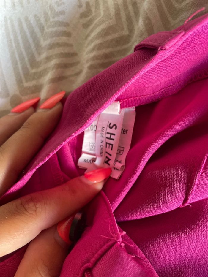 Pantalon de tailleur rose Shein - photo numéro 4