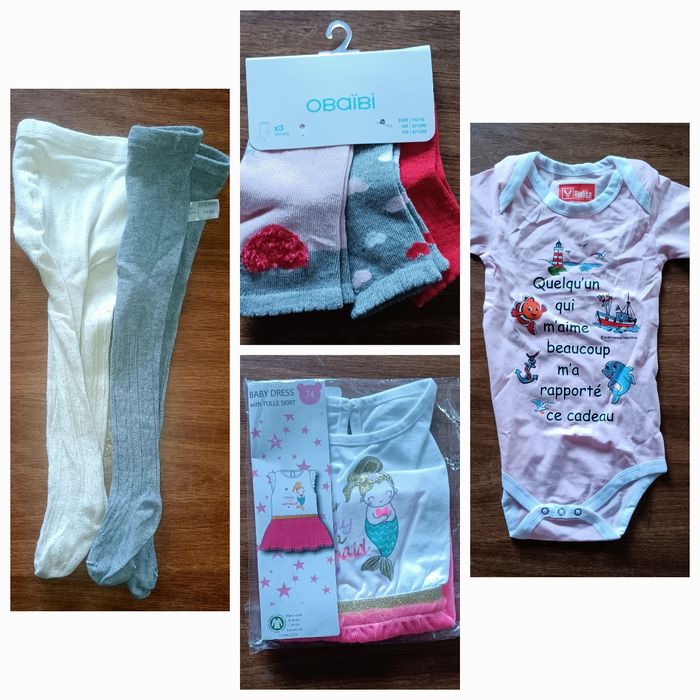 Lot vêtement fille 12 mois - 56 pièces - photo numéro 5