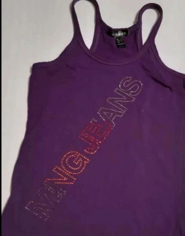 débardeur MANGO strass neuf taille S