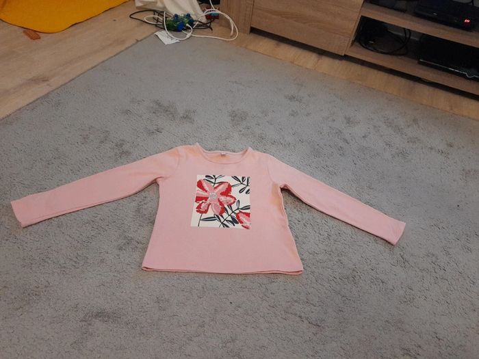 Tee shirt manches longues à sequins