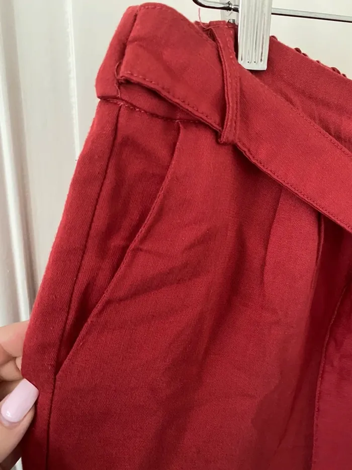 Pantalon fluide bordeaux - photo numéro 3