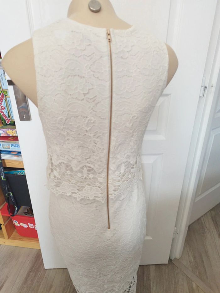 Robe dentelle blanche taille 38 - photo numéro 5
