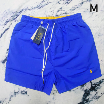 Short de plage Ralph Lauren - Taille M - Couleur bleu logo brodé jaune - Neuf