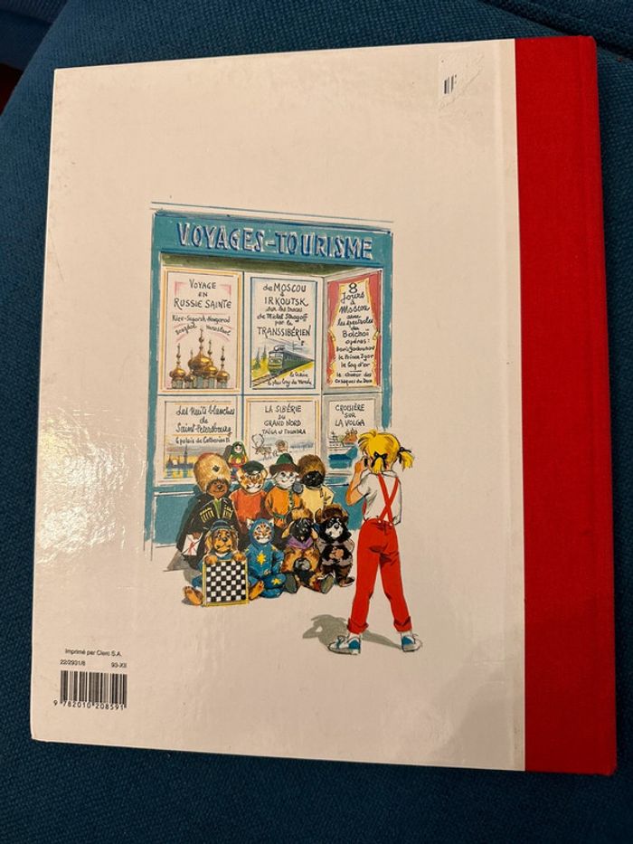 Livre rare Caroline en Russie reliure rouge collector album Hachette Pierre Probst - photo numéro 3