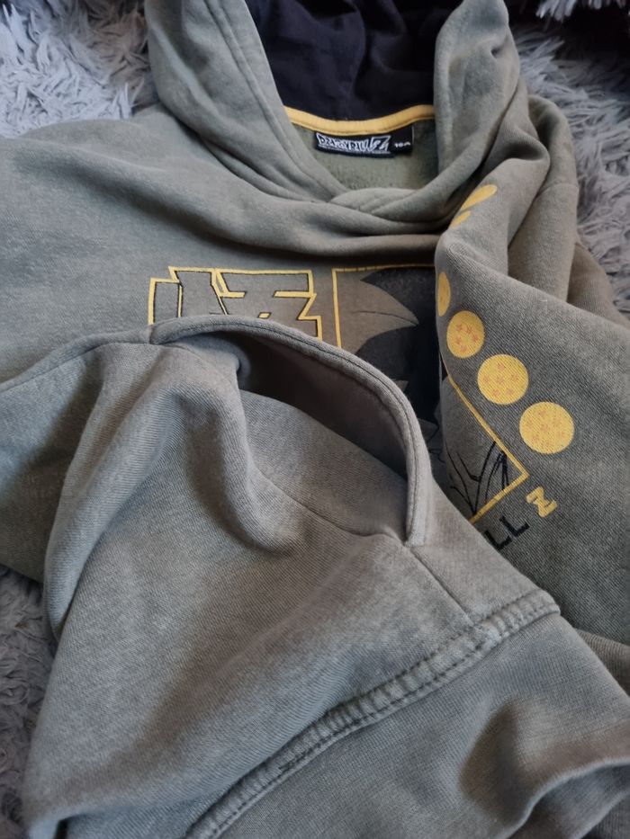 Sweat à capuche kaki DragonBall Z 16ans - photo numéro 6