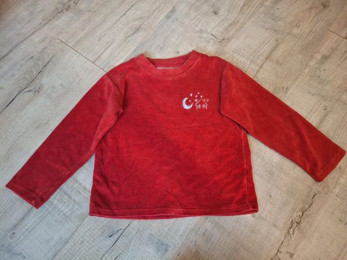 Haut de pyjama velours pull 5 ans