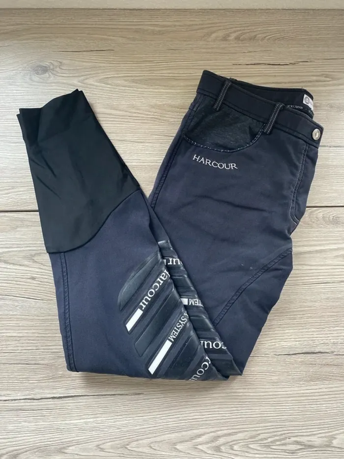 Pantalon d’équitation Harcour – Taille 42 – Bleu Marine