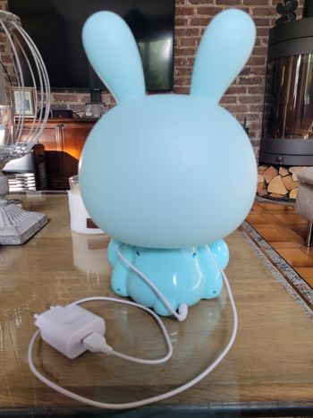 Lampe lapin bleu