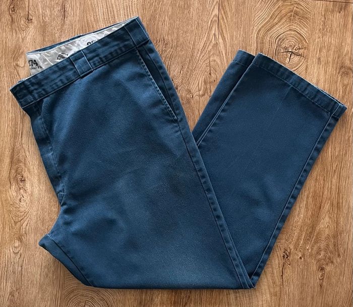 Pantalon bleu Dickies 874 Original Fit pour homme, taille W 44 L 32 (54 taille française) - photo numéro 5
