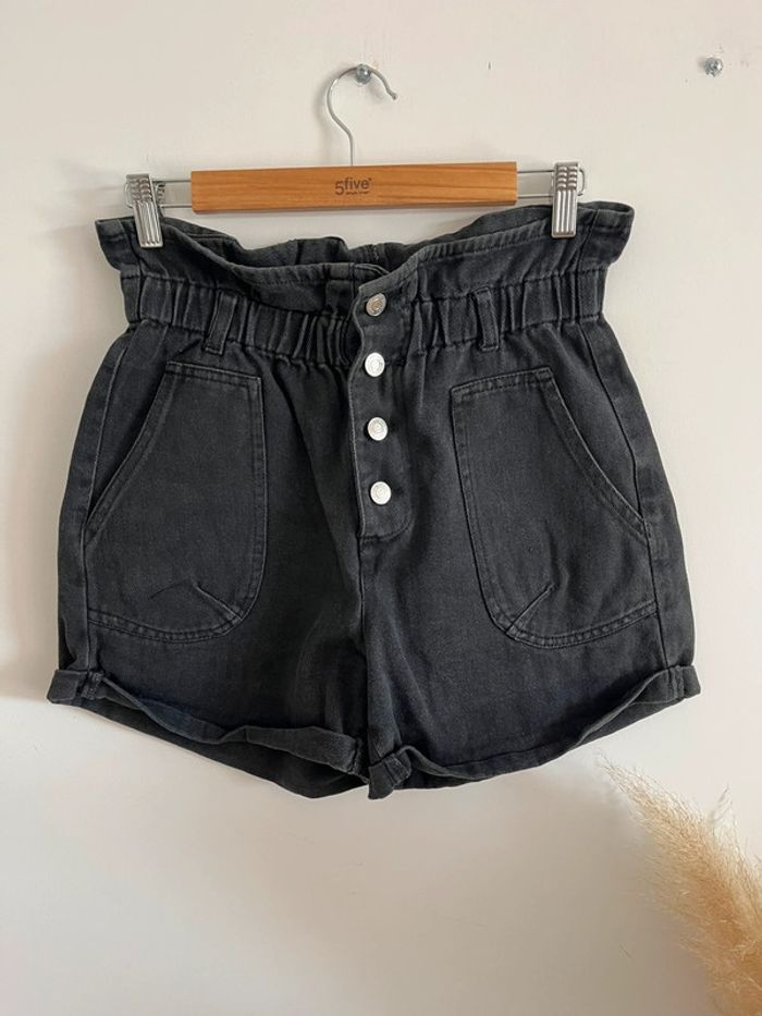 Short en jean gris Ciminy - photo numéro 3