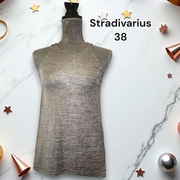 Débardeur habillé effet un peu brillant Stradivarius 38