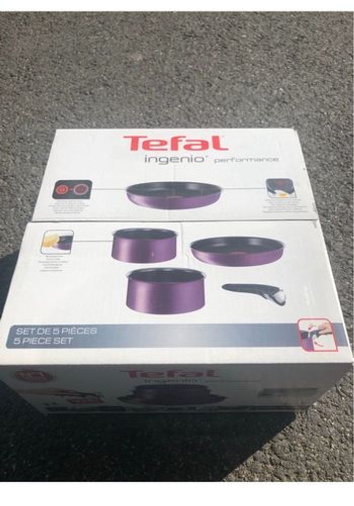 Batterie de cuisine 5 pièces Tefal Ingenio Performance Prune - photo numéro 2