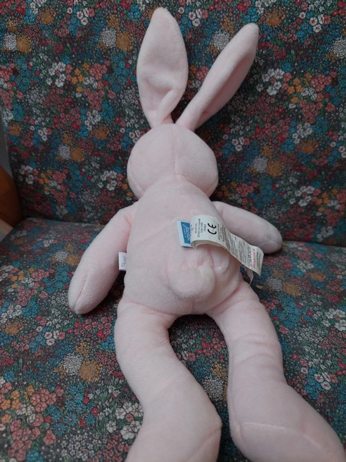 #7 Jacadi - peluche lapin rose - photo numéro 4