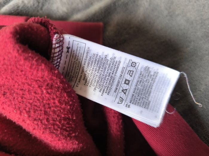 Veste adidas full zip à capuche femme taille S bordeaux rose - photo numéro 5