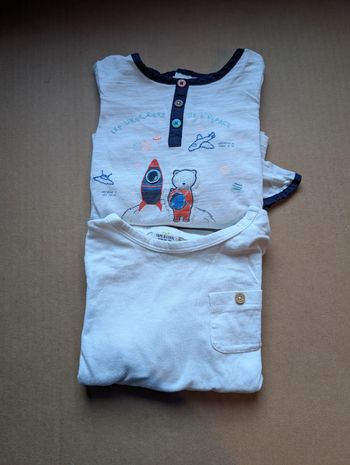 Lot 2 t-shirt manches longues