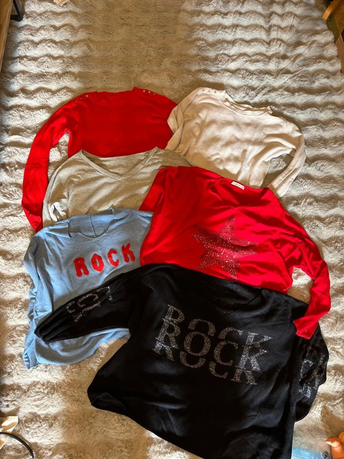 Lot tee-shirts manche longues