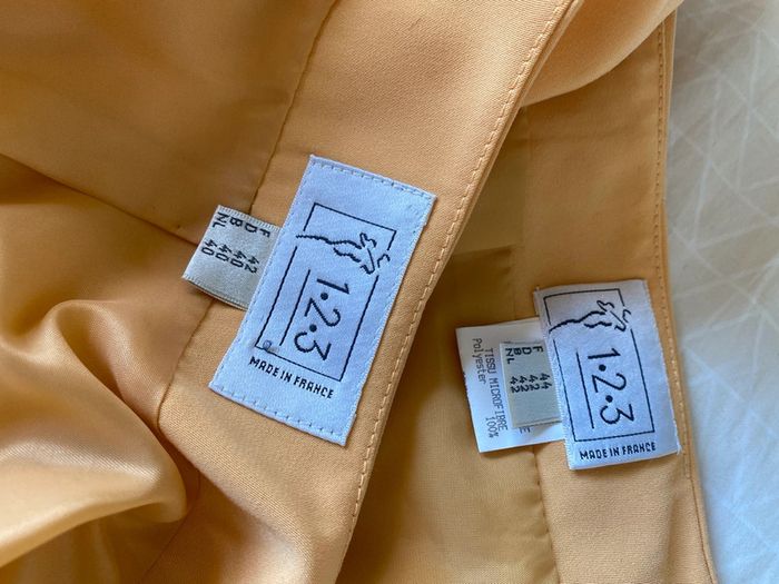 Ensemble tailleur + Jupe orange pastel - photo numéro 7