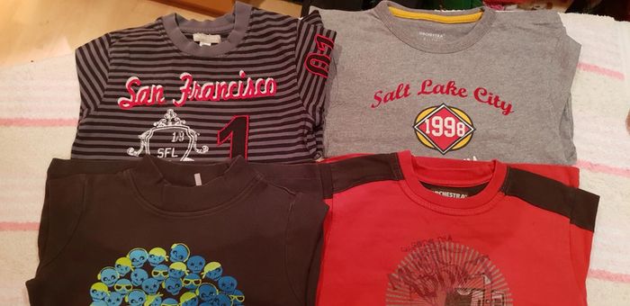 Lot 6 t shirt manches longues