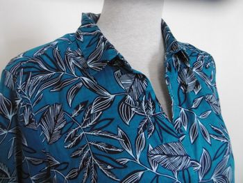 balsamik chemise coton imprimé feuillage  T 44