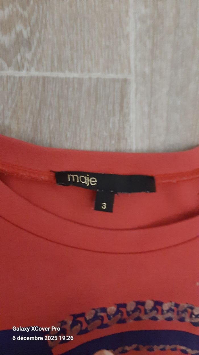 Tee-shirt  maje - photo numéro 3