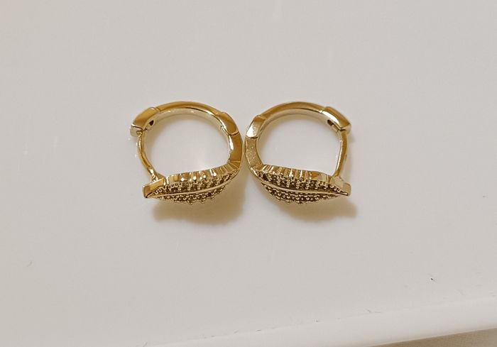 Boucles d'oreilles plaqué or - photo numéro 4