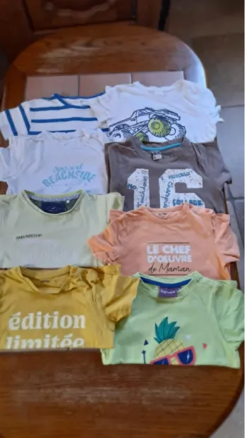 Lot de 8 tee-shirts MC