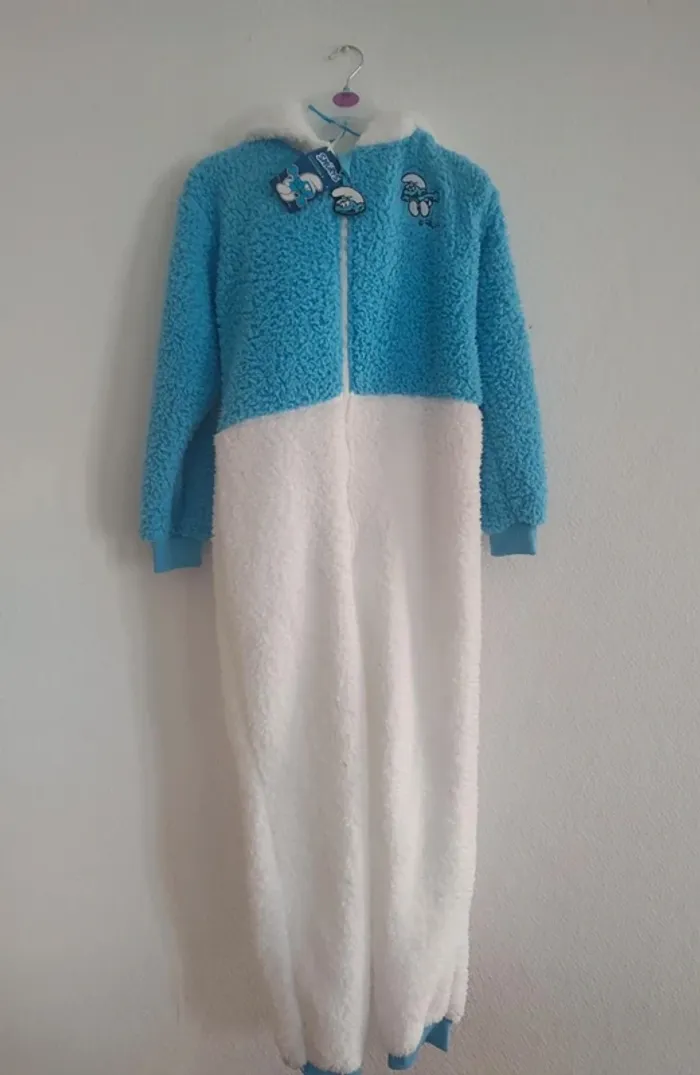 Pyjama combi les schtroumpfs the smurfs - photo numéro 2