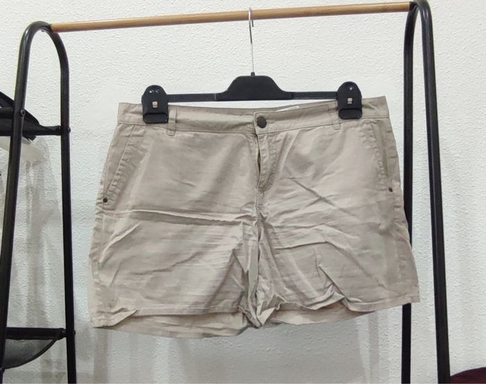 Short beige en coton Camaïeu - Taille 40