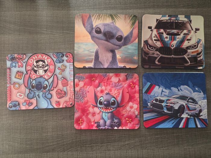 Tapis de souris stitch ou bmw
