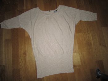 joli pull doré pailleté jennyfer nickel S