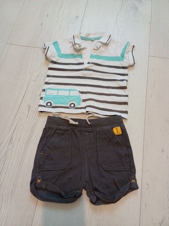 Ensemble short et polo 12 mois
