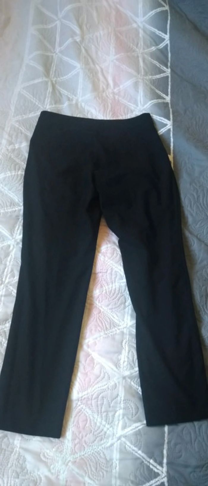 Pantalon droit style tailleur noir femme 34 zara - photo numéro 14