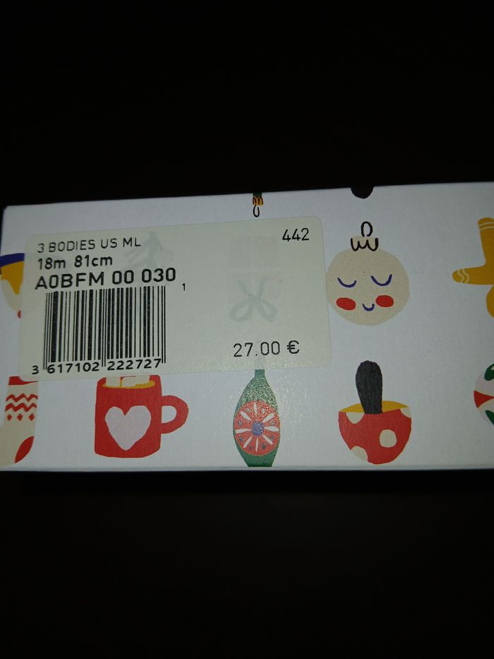 coffret bodies garcon manches longues petit bateau 18 mois - photo numéro 3