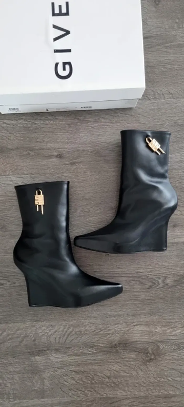 Botte mi haute bottine givenchy noire 39 - photo numéro 8
