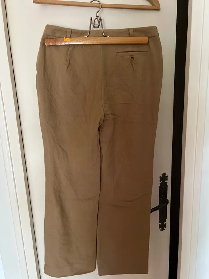 Pantalon beige marron - photo numéro 2