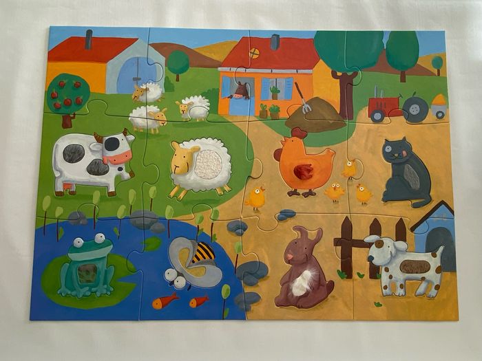 Puzzle tactilo ferme Djeco - photo numéro 3