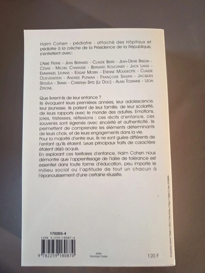 Livre L'enfance des grands - photo numéro 3