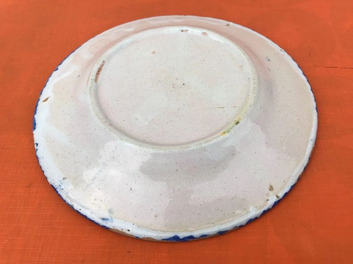 Faïence de Charolles (Saône-Et-Loire) Ancienne assiette plate - photo numéro 3