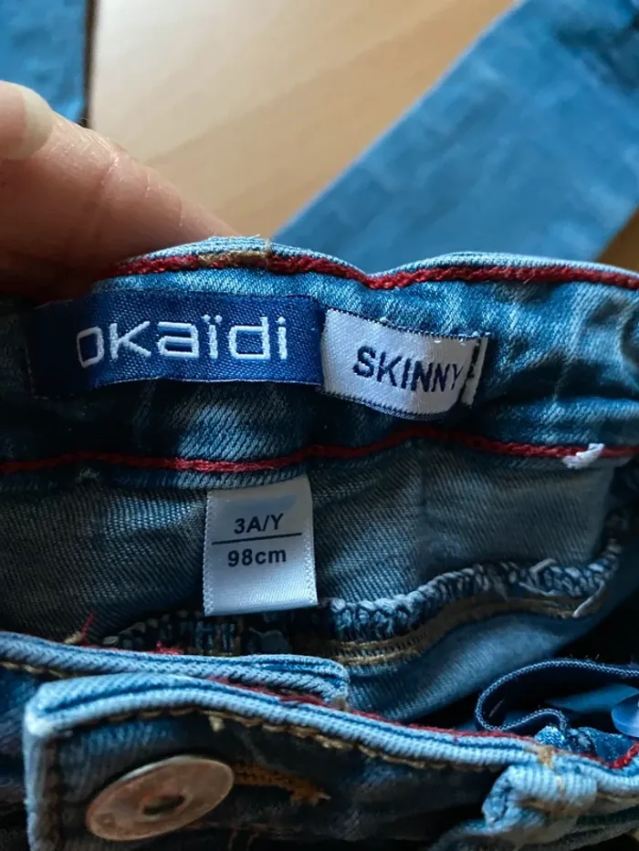 Pantalon jeans Okaidi Taille 3 ans - 98 cm - photo numéro 4