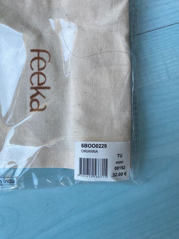 Boucles d’oreilles perles grises argentées feeka - photo numéro 4