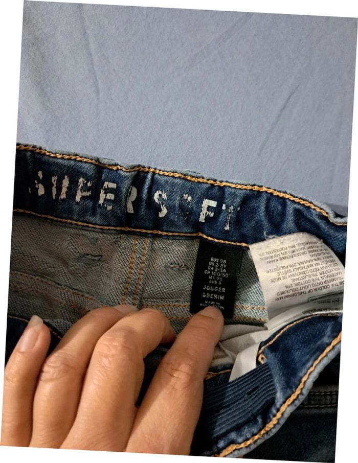 Jean Jogger and Denim ceinture élastique 2/3 ans - photo numéro 3