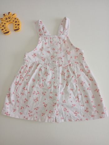 Robe salopette rose clair 