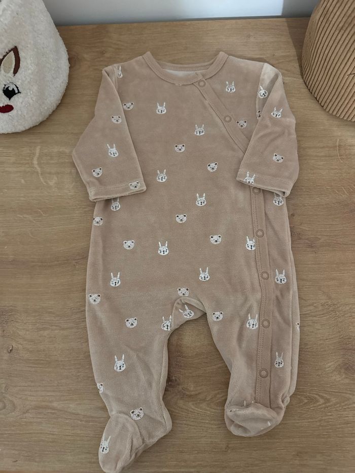 Lot de 3 pyjamas bébé mixte - taille 3 mois - photo numéro 2